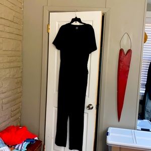 Gap large tall black wrap jumpsuit